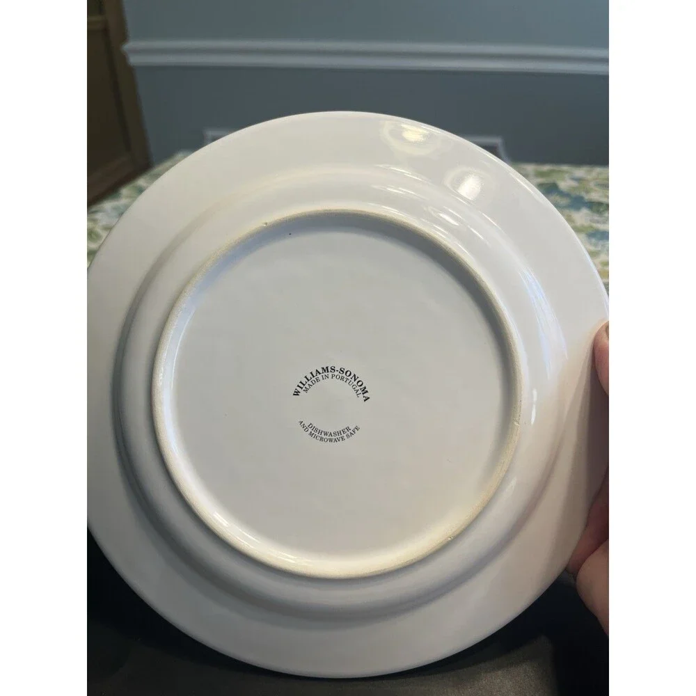 Williams Sonoma Floral Le Jardin 8.75” Luncheon Salad Plates Portugal 4pc